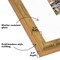 Americanflat Picture Frame with Bamboo Design - Gold Frame with Shatter-Resistant Glass - Use as 5x7 Frame with Mat or 8x10 Frame Without or Use as 8x10 Frame with Mat or 11x14 Frame Without - Faux Bamboo Photo Frame for Tabletop or Wall Display